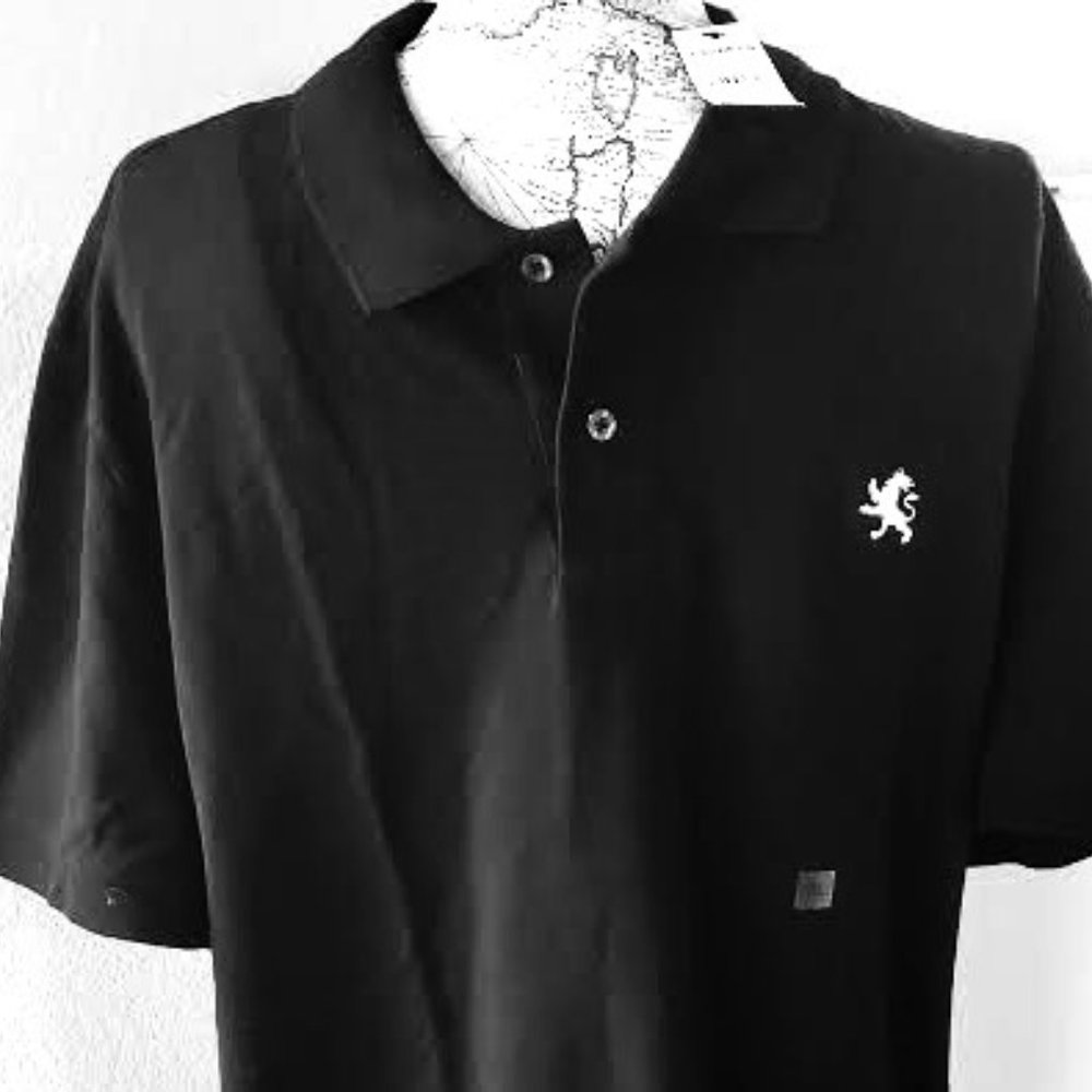 NWT EXPRESS MEN'S BLACK POLO SHIRT. GREAT FOR THE OFFICE, OR FOR PLAYING GOLF